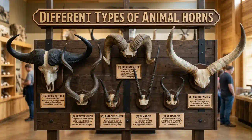 Different-Types-of-Animal-Horns